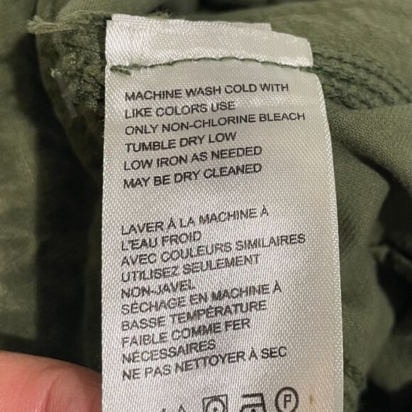 Free People Olive Green Corduroy Pants Size 0 - Picture 13 of 16